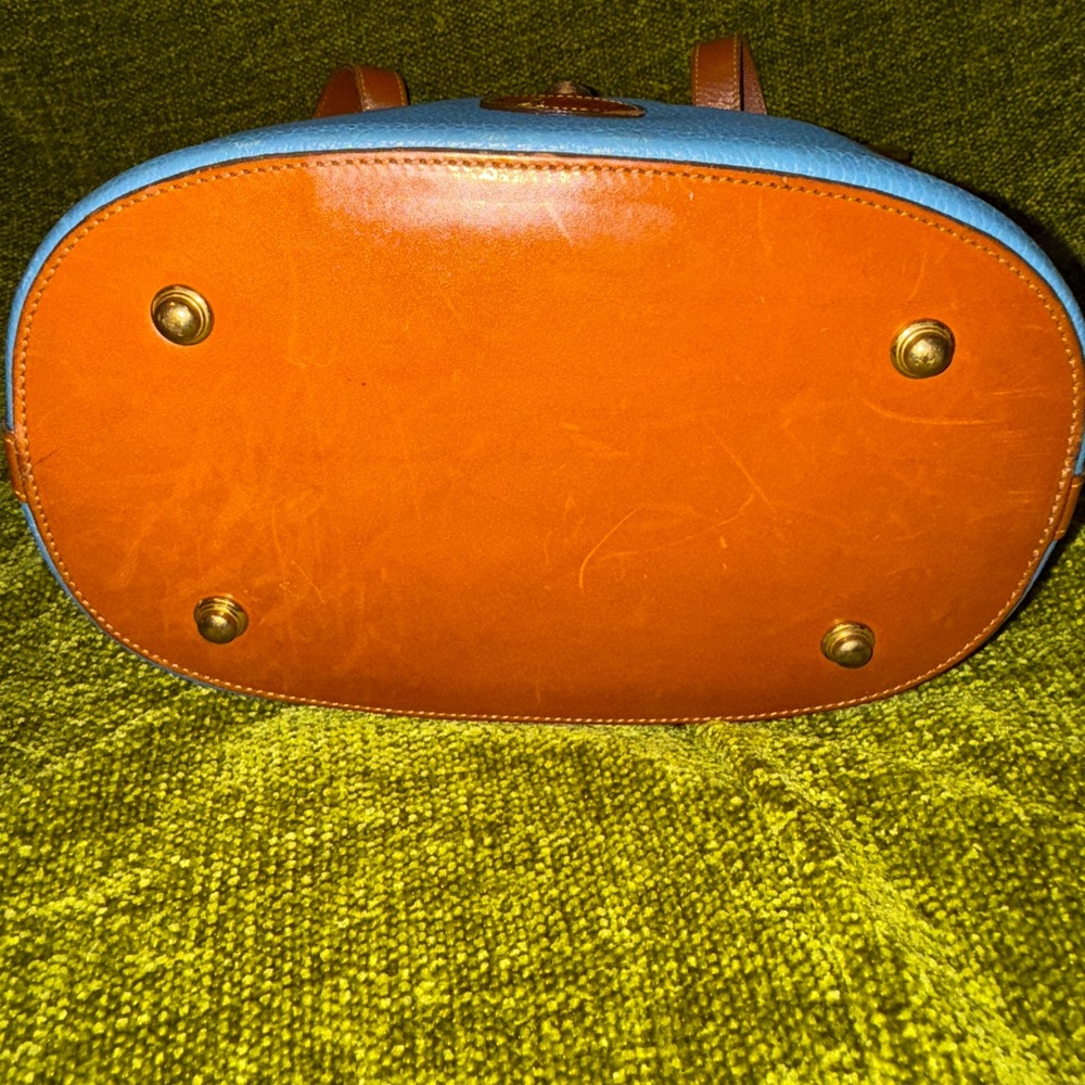 Dooney and Bourke R172 North South Tote in Mediterranean Blue - Picture 10 of 14